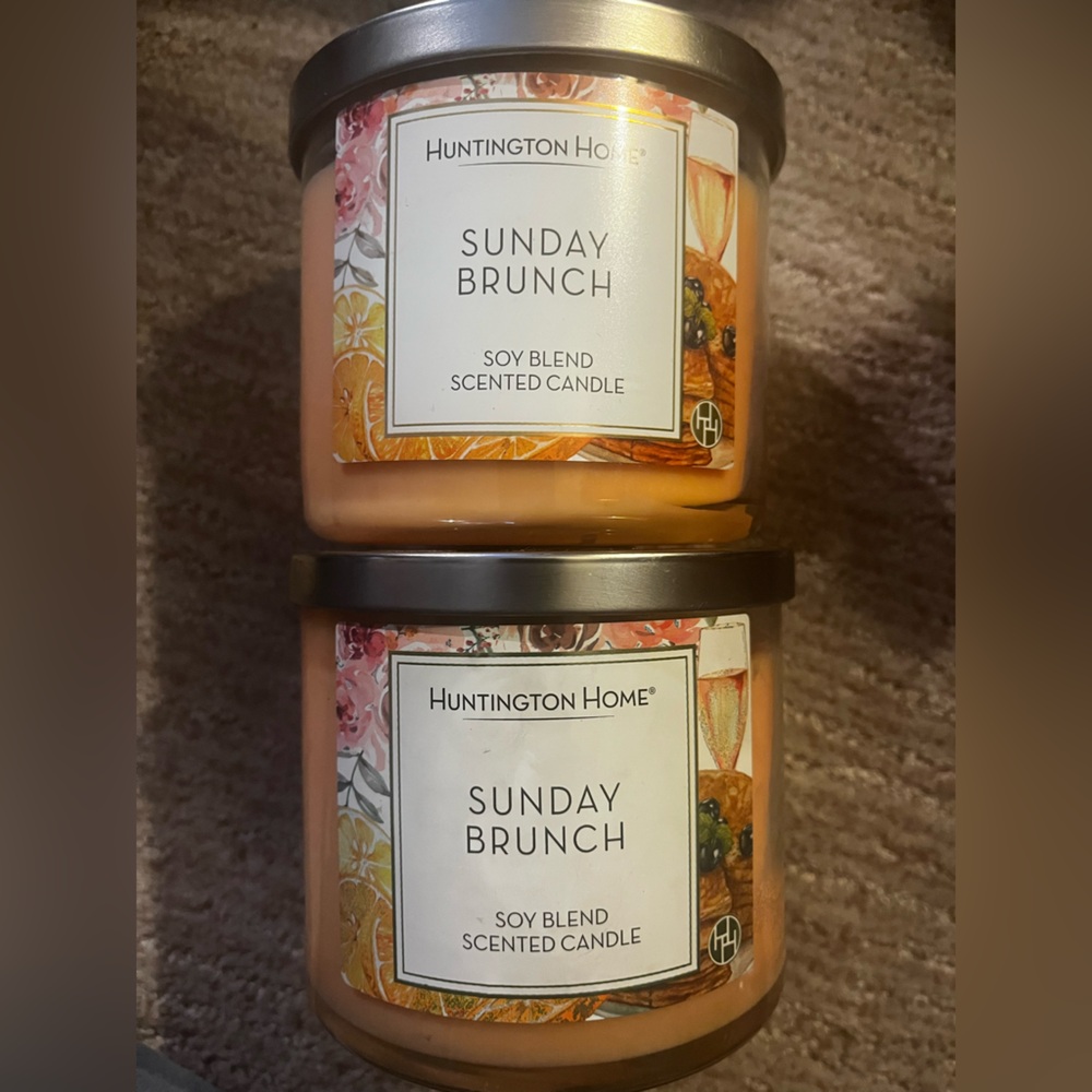 2 Discontinued Huntington Home Sunday Brunch Candles Aldi Candle